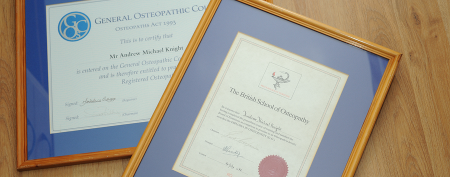 Andrew Knight Osteopath Degree